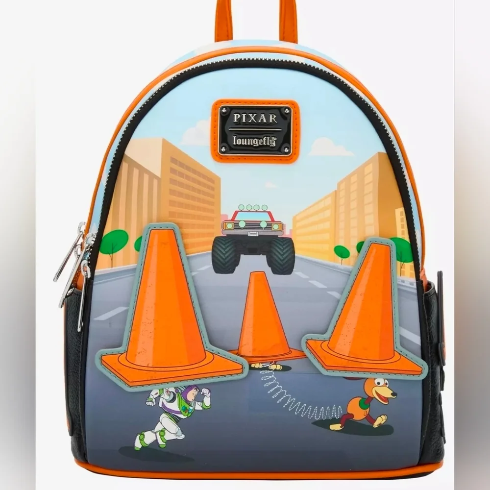 Loungefly Disney Pixar Toy Story 2 Walking Cones Scene Mini Backpack - BoxLunch